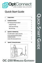 OptConnect OC-250 Quick Start Manual