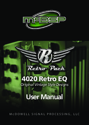 McDowell Signal Processing Retro Pack 4020 Retro EQ User Manual