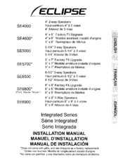 Eclipse SE4600 series Integrated Installation Manual