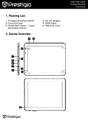 Prestigio PMP5597D Quick Start Manual