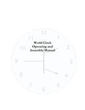 KABTRONICS World Clock Operating And Assembly Manual