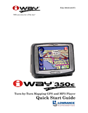 Lowrance Electronics iWAY 350c Quick Start Manual