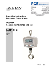 KERN HFB-BA-e-1212 Operating Instructions Manual