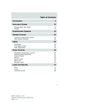 Ford Zephyr 2006 Owner's Manual