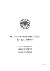 F.Bertazzoni F30PROXT Installation, Use & Care Manual