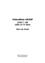 Compro ideoMate U620F Startup Manual