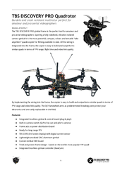TBS Discovery PRO Quadrotor Assembly Instructions & Owner's Manual