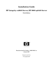 HP 9000 rp8440 Installation Manual