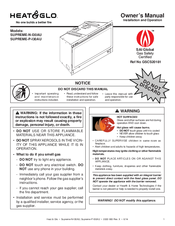 Heat & Glo SUPREME-N-I30AU Owner's Manual