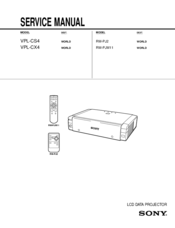 Sony RM-PJ2 Service Manual