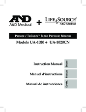 A&D UA-1020 Instruction Manual