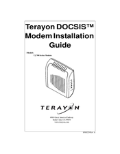TERAYON DOCSIS TJ 700 Series Installation Manual