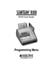 Welch Allyn SCANTEAM 8300 Programming Menu Manual