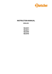Bartscher 150.9751 Instruction Manual