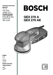 Bosch GEX 270 A Operating Instructions Manual