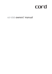 Cord ezi-dab Owner's Manual