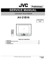 JVC AV-21B16 Service Manual