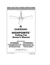Emerson HIGHPOINTE CF205BS01 Owner's Manual