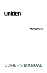Uniden UBC330CRS Owner's Manual