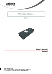 Unitech MS910 User Manual