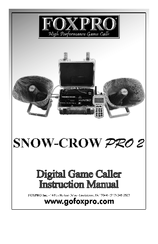 Foxpro Snow-Crow PRO 2 Instruction Manual