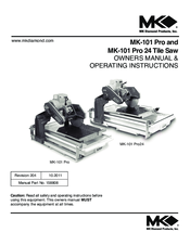 Mk MK-101 Pro Owner's Manual & Operating Instructions