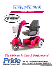 Pride Victory Viper-3 Owner's Manual