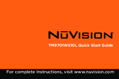 Nuvision TM9701W510L Quick Start Manual