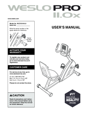 Weslo II.Ox Pro WLEX31810.0 User Manual