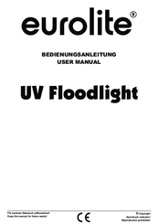 EuroLite UV Floodlight User Manual