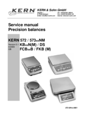 KERN 572xxNM Service Manual