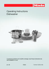 Miele G 6985 Operating Instructions Manual