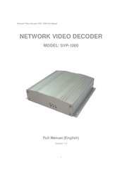 VisualGate SVP-1000 Full Manual