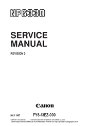 Canon NP6330 Service Manual