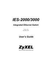 ZyXEL Communications IES-3000 User Manual