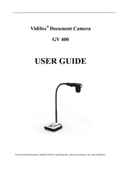Vidifox GV 400 User Manual