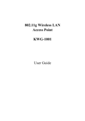 KTI Networks KWG-1001 User Manual