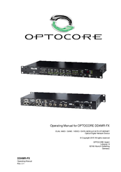 Optocore DD4MR-FX Operating Manual