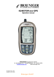 Brauniger IQ-MOTOR-eco Operation Manual