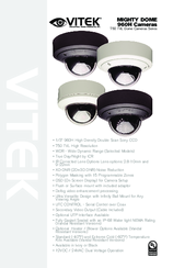 Vitek 750 TVL Dome Cameras Series User Manual