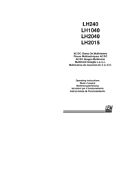 LEM LH240 Operating Instructions Manual