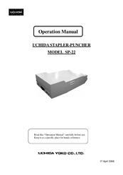 UCHIDA SP-22 Operation Manual