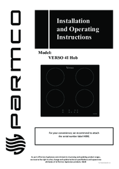 Parmco Verso 4I Hob Installation And Operating Instrictions