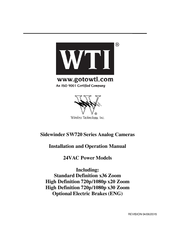 WTI SW720 Installation And Operation Manual