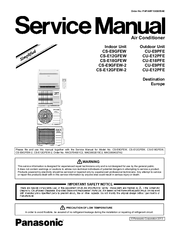 Panasonic CU-E9PFE Service Manual