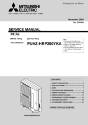 Mitsubishi Electric PUHZ-HRP200YKA Service Manual
