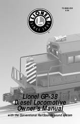 Lionel GP-38 diesel locomotive Owner's Manual