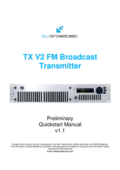 BW Broadcast TX V2 Quick Start Manual