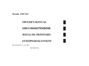 Honda ANF125 Owner's Manual