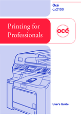 Océ cx2100 User Manual